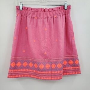 J.Crew Factory Elastic Waist Floral Print Pull On Casual Skirt